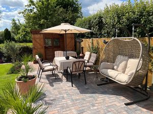 Patio area from the Summer- click for photo gallery